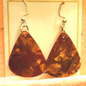 Guitar pick earrings